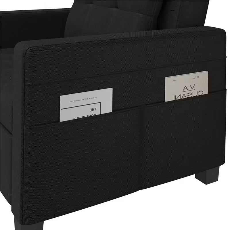 Costoffs Sofá-cama dobrável 2 em 1 com poltrona extensível 