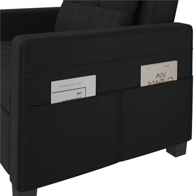 Costoffs Sofá-cama dobrável 2 em 1 com poltrona extensível 