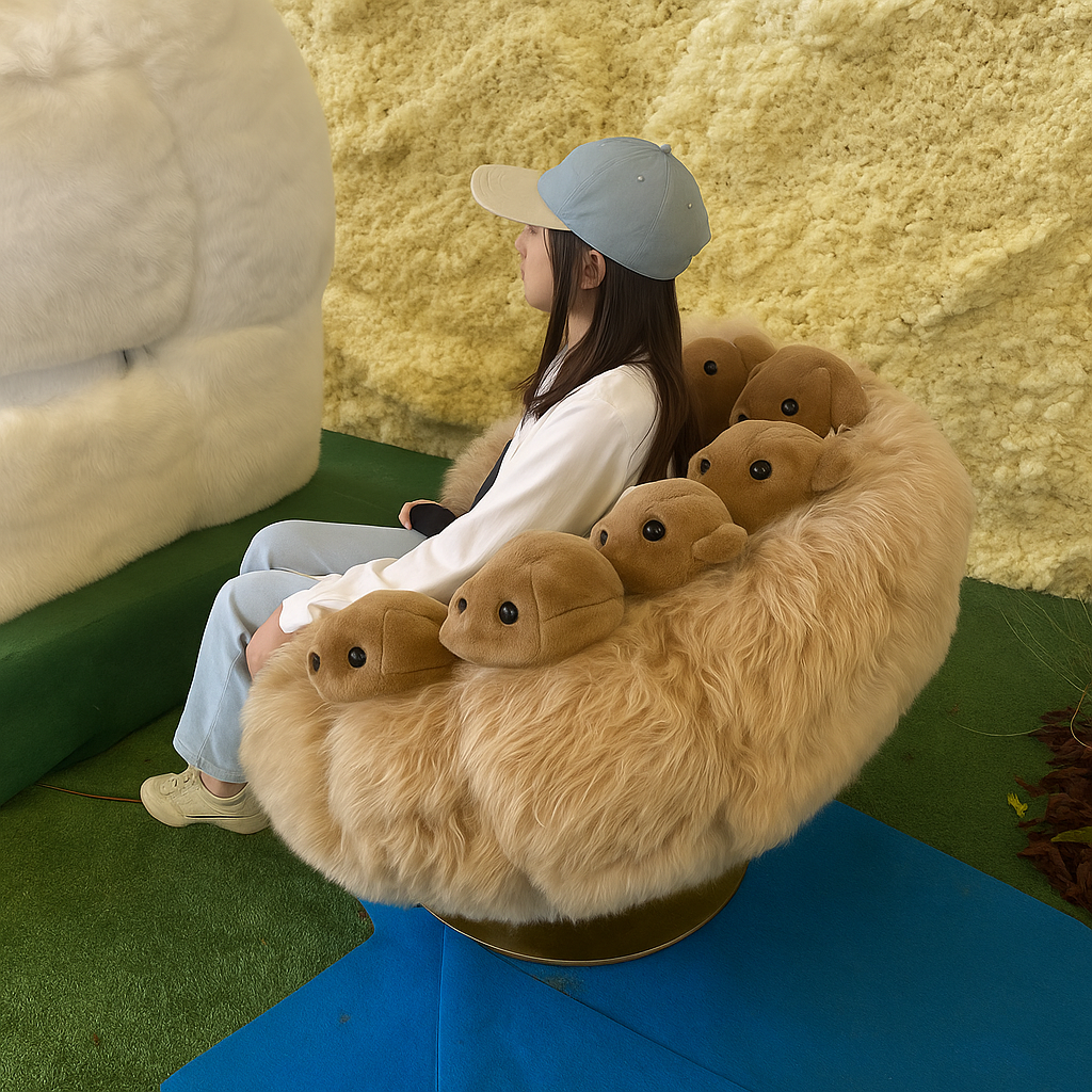 Móveis de sala chaise de créateur personnalité créative Art poupée