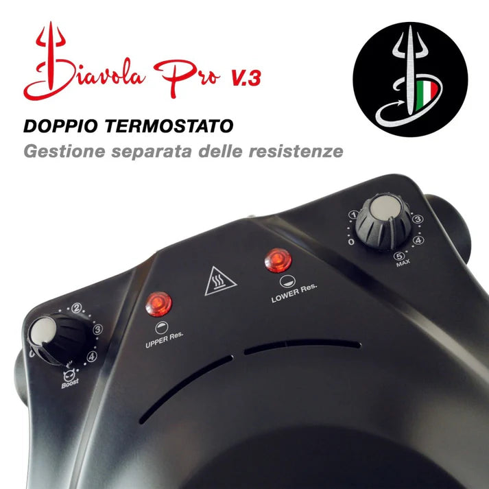Forno elétrico para pizza Diavola Pro V 3.0 - Design e patente 100% fabricados em Itália 